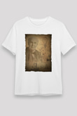 Thomas Edison Baskılı Unisex Beyaz Tişört - Tshirt