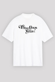 Three Days Grace Beyaz Unisex Oversize Tişört T-Shirt