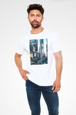 Times Square Beyaz Unisex Tişört T-Shirt - TişörtFabrikası