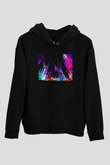Times Square Siyah Unisex Hoodie