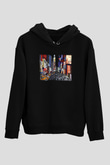 Times Square Siyah Unisex Hoodie