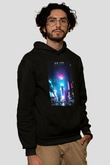 Times Square Siyah Unisex Hoodie