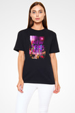 Times Square Siyah Unisex Tişört T-Shirt - TişörtFabrikası
