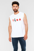 Tina Turner Beyaz Unisex Kolsuz Tişört