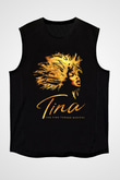 Tina Turner Siyah Unisex Kolsuz Tişört