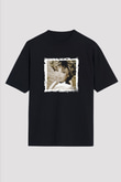 Tine Turner Baskılı Unisex Oversize Siyah Tişört