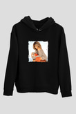 Tine Turner Baskılı Unisex Siyah Hoodie