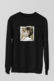 Tine Turner Baskılı Unisex Siyah Sweatshirt