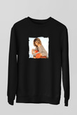 Tine Turner Baskılı Unisex Siyah Sweatshirt