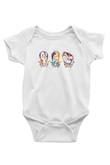 Tıp Bayramı Baskılı Beyaz Unisex Bebek Body - Zıbın