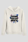 Tıp Bayramı Baskılı Beyaz Unisex Kapüşonlu Sweatshirt