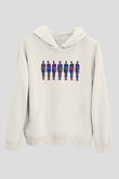 Tıp Bayramı Baskılı Beyaz Unisex Kapüşonlu Sweatshirt