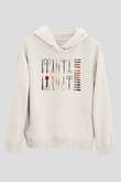 Tıp Bayramı Baskılı Beyaz Unisex Kapüşonlu Sweatshirt