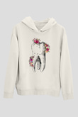 Tıp Bayramı Baskılı Beyaz Unisex Kapüşonlu Sweatshirt