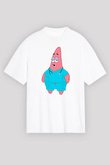 Tıp Bayramı Baskılı Beyaz Unisex Oversize Tişört - Tshirt