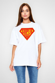 Tıp Bayramı Baskılı Beyaz Unisex Oversize Tişört - Tshirt