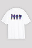 Tıp Bayramı Baskılı Beyaz Unisex Oversize Tişört - Tshirt