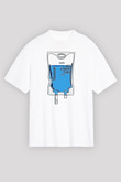 Tıp Bayramı Baskılı Beyaz Unisex Oversize Tişört - Tshirt