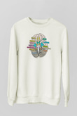 Tıp Bayramı Baskılı Beyaz Unisex Sweatshirt