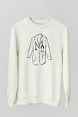 Tıp Bayramı Baskılı Beyaz Unisex Sweatshirt