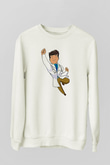 Tıp Bayramı Baskılı Beyaz Unisex Sweatshirt