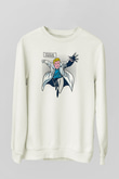 Tıp Bayramı Baskılı Beyaz Unisex Sweatshirt