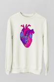 Tıp Bayramı Baskılı Beyaz Unisex Sweatshirt