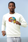 Tıp Bayramı Baskılı Beyaz Unisex Sweatshirt