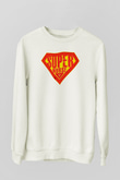 Tıp Bayramı Baskılı Beyaz Unisex Sweatshirt