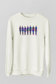 Tıp Bayramı Baskılı Beyaz Unisex Sweatshirt