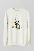 Tıp Bayramı Baskılı Beyaz Unisex Sweatshirt