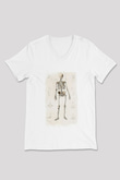 Tıp Bayramı Baskılı Beyaz Unisex V Yaka Tişört - Tshirt