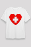 Tıp Bayramı Baskılı Unisex Beyaz Tişört - Tshirt