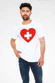 Tıp Bayramı Baskılı Unisex Beyaz Tişört - Tshirt