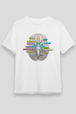 Tıp Bayramı Baskılı Unisex Beyaz Tişört - Tshirt