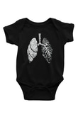 Tıp Bayramı Baskılı Unisex Siyah Bebek Body - Zıbın