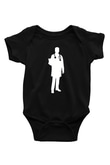 Tıp Bayramı Baskılı Unisex Siyah Bebek Body - Zıbın