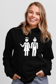 Tıp Bayramı Baskılı Unisex Siyah Hoodie