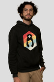 Tıp Bayramı Baskılı Unisex Siyah Hoodie