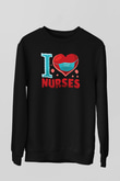 Tıp Bayramı Baskılı Unisex Siyah Sweatshirt