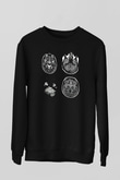 Tıp Bayramı Baskılı Unisex Siyah Sweatshirt