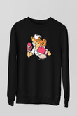 Tıp Bayramı Baskılı Unisex Siyah Sweatshirt