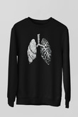 Tıp Bayramı Baskılı Unisex Siyah Sweatshirt