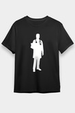 Tıp Bayramı Baskılı Unisex Siyah Tişört - Tshirt