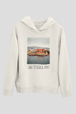 Titikaka Gölü Beyaz Unisex Kapşonlu Sweatshirt
