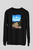 Titikaka Gölü Siyah Unisex Sweatshirt