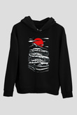 Tokyo YarışıSiyah  Unisex Hoodie