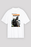 Tom Clancy Beyaz Unisex Oversize Tişört T-Shirt