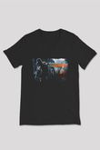 Tom Clancy Siyah Unisex V Yaka Tişört