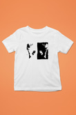 Tom Waits Baskılı Beyaz Unisex Beyaz Çocuk Tişört - Tshirt